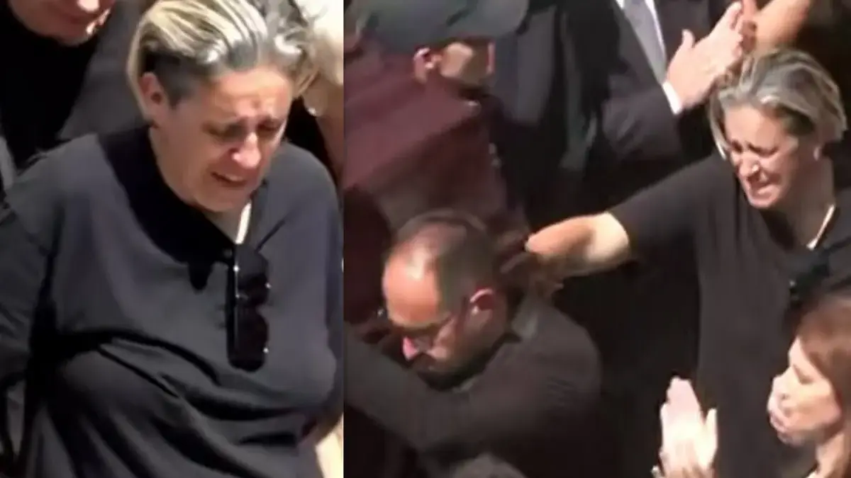 Η κηδεία του Γιώργου Μαζωνάκη ολοκληρώθηκε – Η αδελφή του, Μαρία, σε τραγική φιγούρα