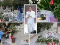 Βουβό προσκύνημα στον τάφο του Γιώργου Μαζωνάκη στο Γ’ Κοιμητήριο – Λουλούδια, σημειώματα και τραγούδια του