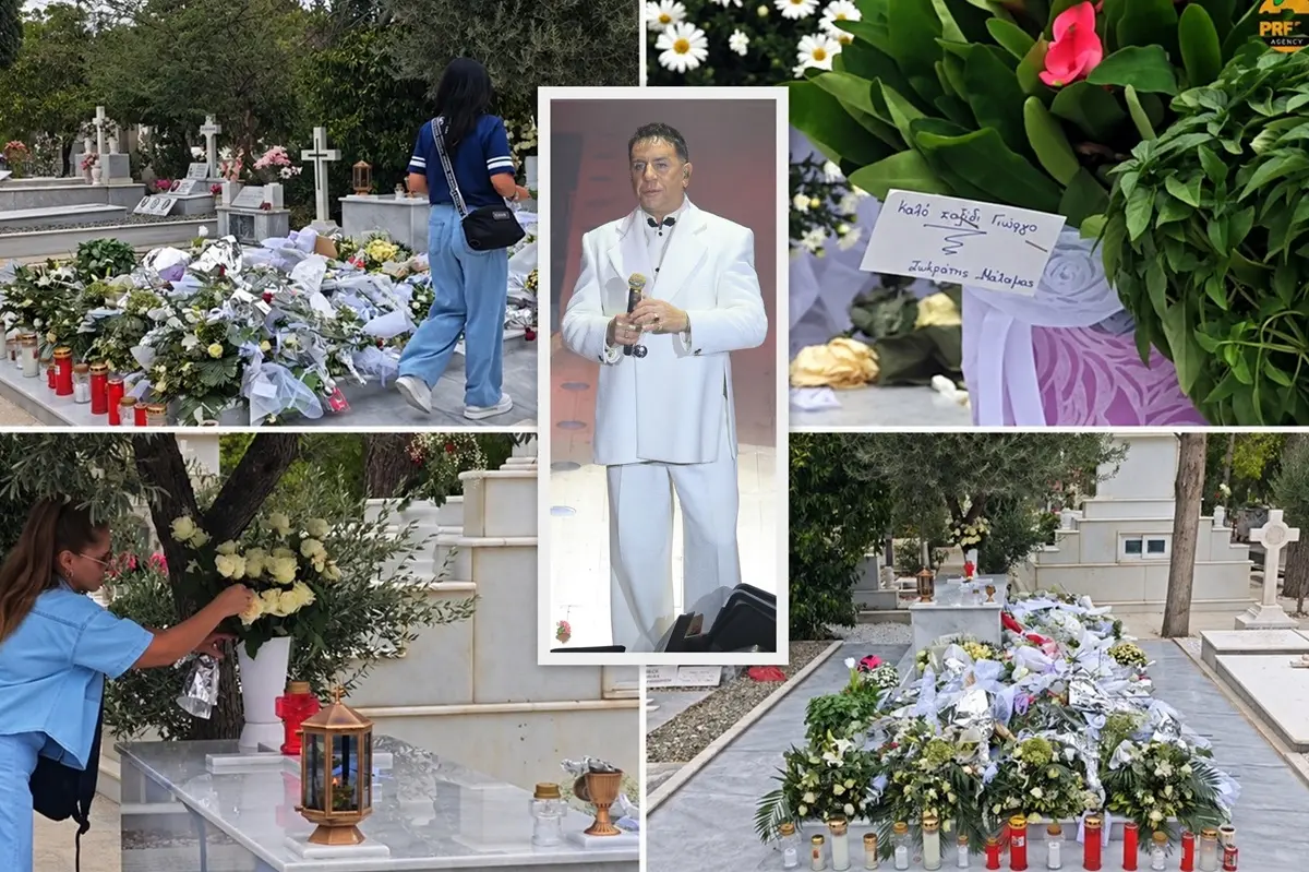 Βουβό προσκύνημα στον τάφο του Γιώργου Μαζωνάκη στο Γ’ Κοιμητήριο – Λουλούδια, σημειώματα και τραγούδια του