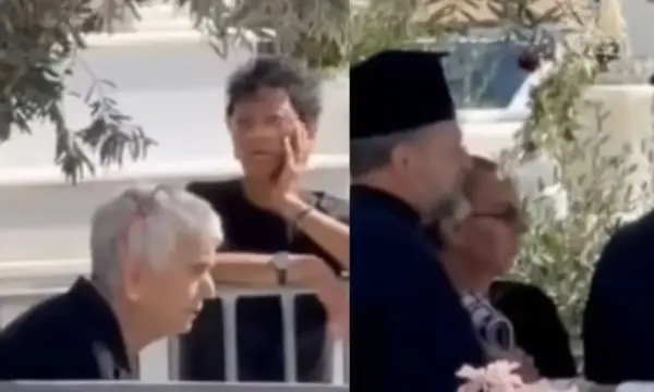 Γιώργος Μαζωνάκης: Η μητέρα του και η αδελφή του Βάσω στο τρισάγιο