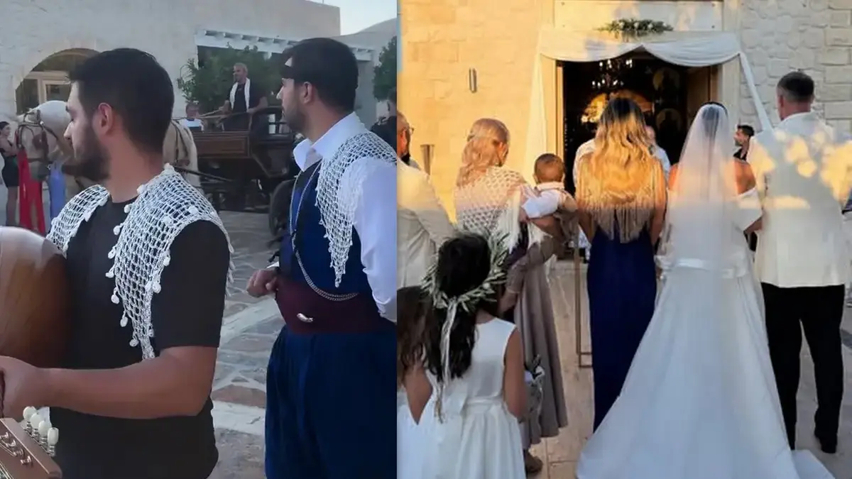 Η τραγουδίστρια παντρεύτηκε στην Κρήτη με πατροπαράδοτα έθιμα