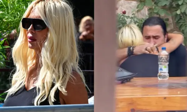 Η Πάολα στην κηδεία του Γιώργου Μαζωνάκη: Τα δάκρυά της