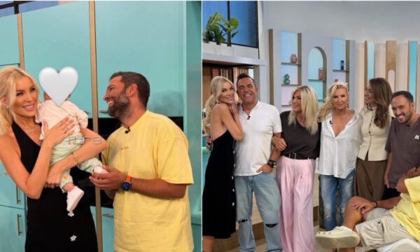Κατερίνα Καινούργιου: Με την 5 μηνών κόρη της στον αγιασμό της Super Κατερίνα