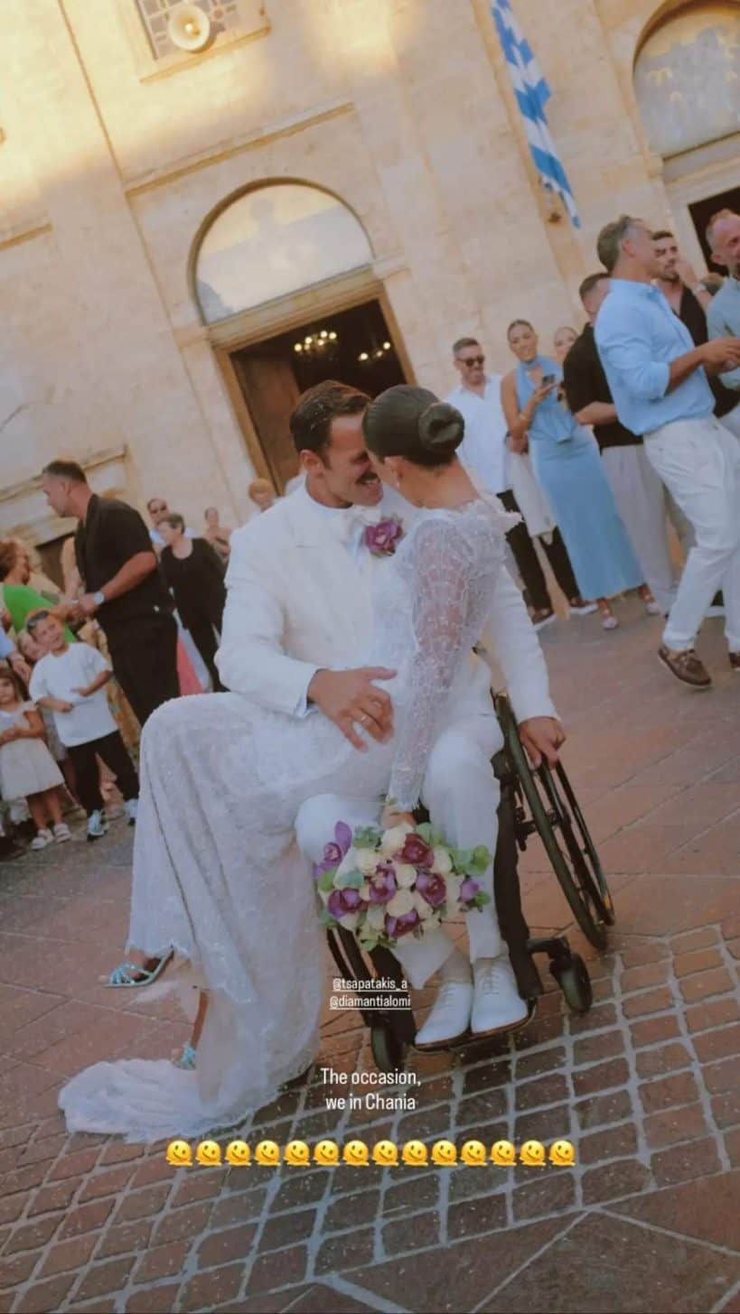 Αντώνης Τσαπατάκης – Διαμαντία Λόμι: Παντρεύτηκαν με θρησκευτικό γάμο στα Χανιά