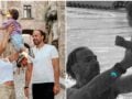 Γρηγόρης Μόργκαν: Ξεκίνησε μαθήματα κολύμβησης με τον ενός έτους γιο του – Βίντεο