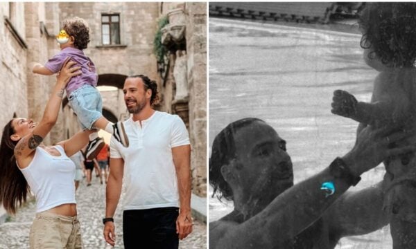 Γρηγόρης Μόργκαν: Ξεκίνησε μαθήματα κολύμβησης με τον ενός έτους γιο του – Βίντεο