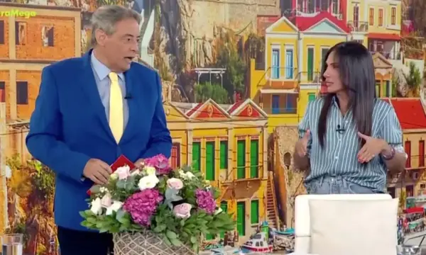 Ανθή Βούλγαρη: Πήγε με σακούλα λιβάνι στο MEGA – Η αντίδραση του Ιορδάνη Χασαπόπουλου