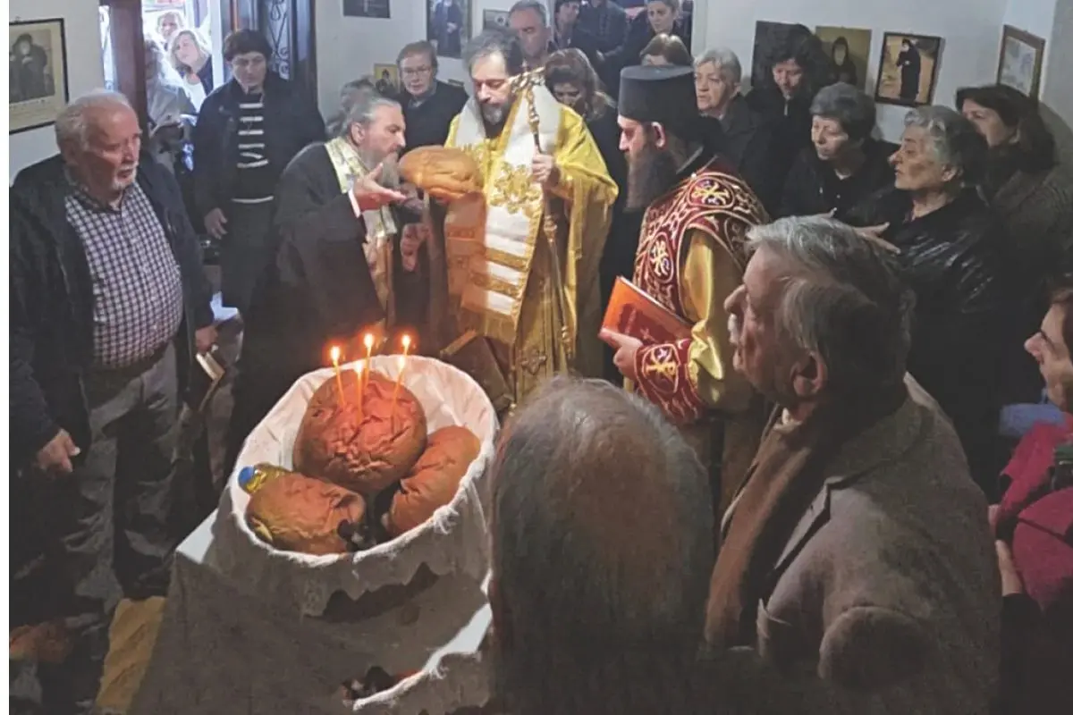 Κόνιτσα: Πρώτη θεία λειτουργία στο πατρικό σπίτι του Αγίου Παϊσίου