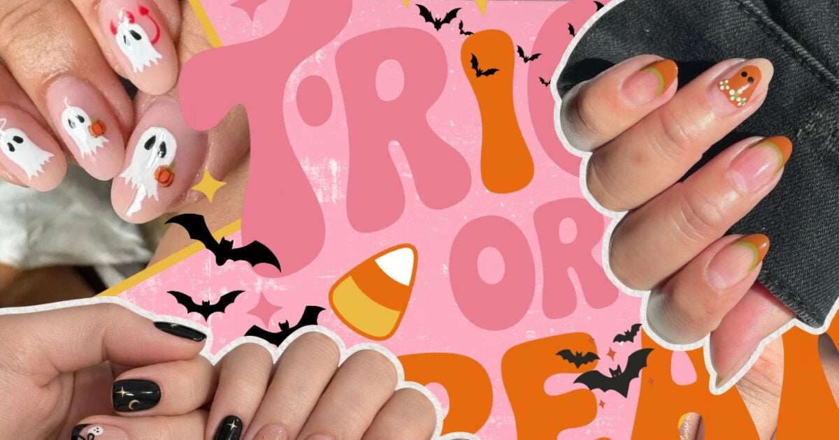Casper Nails: Το μανικιούρ με τα φαντασματάκια που θα «στοιχειώσουν» τα νύχια σου