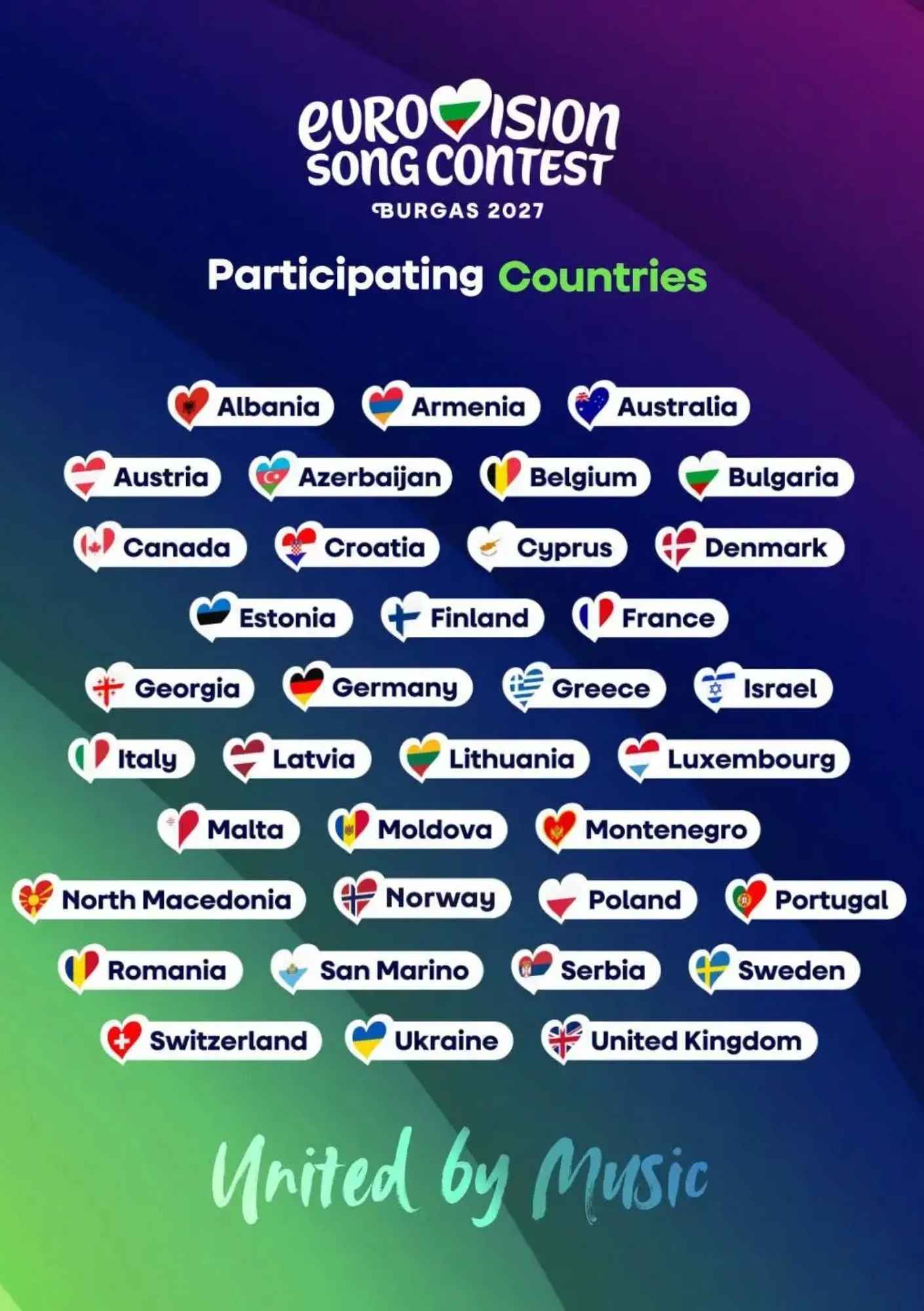 Eurovision 2027: Ανατροπή στις συμμετοχές – Ποιες είναι οι 13 χώρες που μένουν εκτός διαγωνισμού
