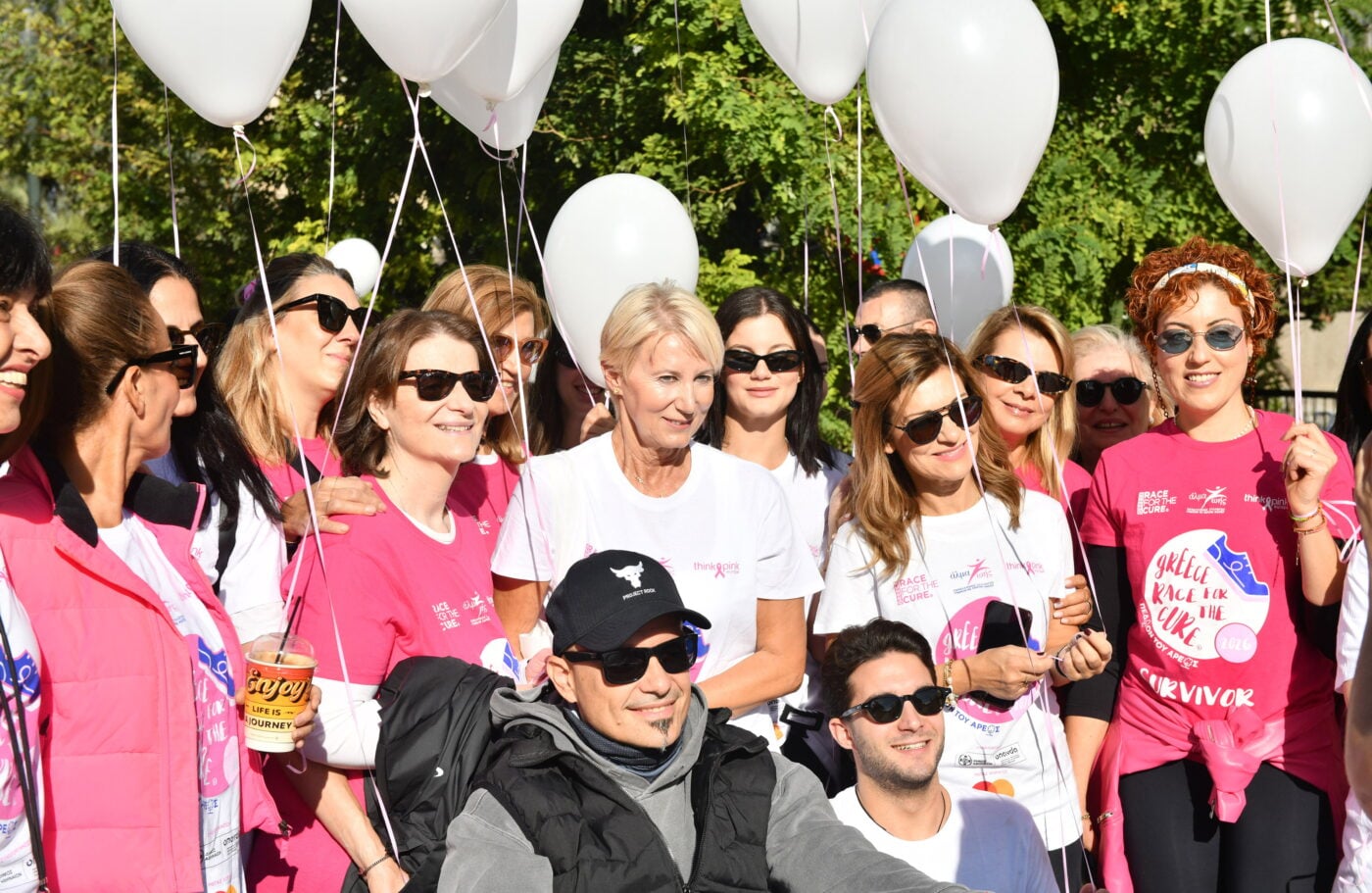 Νατάσα Παζαΐτη: Στο Race for the Cure με τα δίδυμα παιδιά της, Αλέξανδρο και Αλίκη – Φωτογραφίες