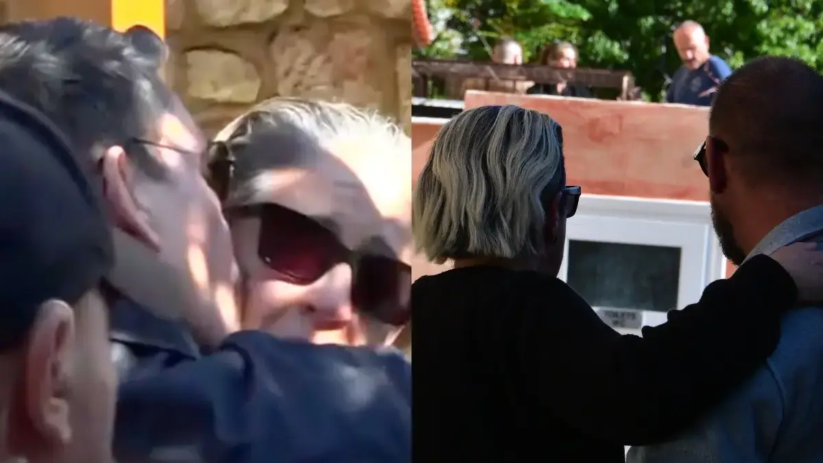 Μνημόσυνο Μαζωνάκη: Η Μαρία Μαζωνάκη κατέρρευσε έξω από την εκκλησία