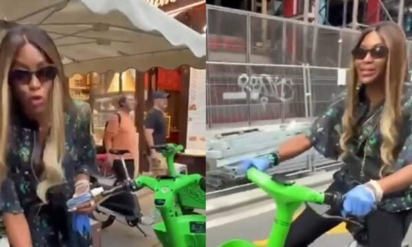 Ναόμι Κάμπελ: Η ποδηλατάδα στο Παρίσι ξεκίνησε με απολύμανση – Βίντεο