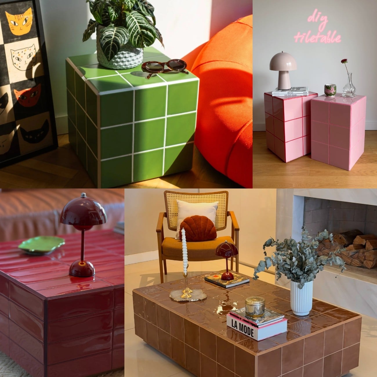 Tile table: Πώς να δώσετε νέο στιλ στο παλιό σας τραπέζι με πλακάκια