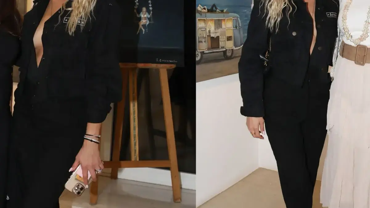 Βίκυ Κάβουρα: Η total black εμφάνιση με βαθύ ντεκολτέ που τράβηξε τα βλέμματα